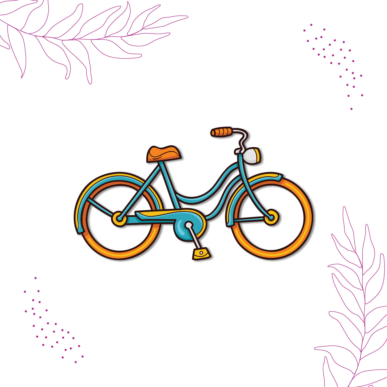 Cycle design fridge magnet India