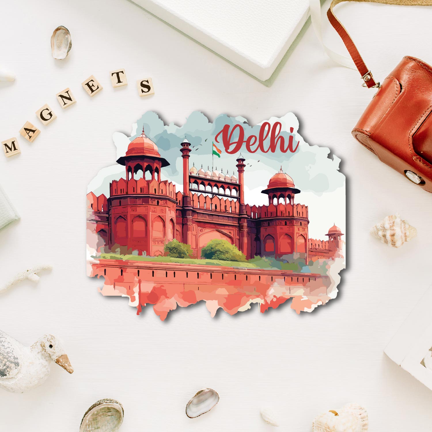 delhi-red-fort-fridge-magnet-front-view