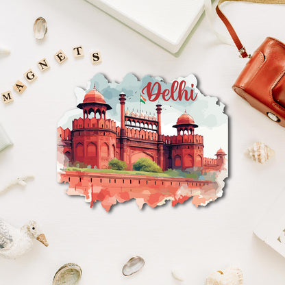 delhi-red-fort-fridge-magnet-front-view