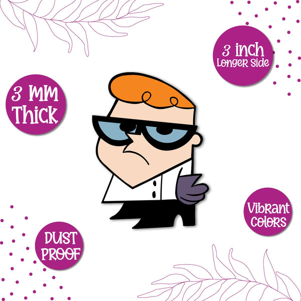 Dexter Laboratory Wooden Fridge Magnet