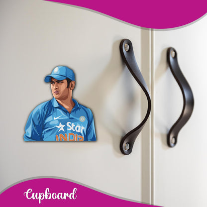 MS Dhoni printed magnet - decorative home accessory