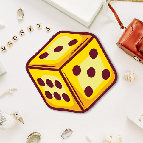 Dice Wooden Fridge Magnet