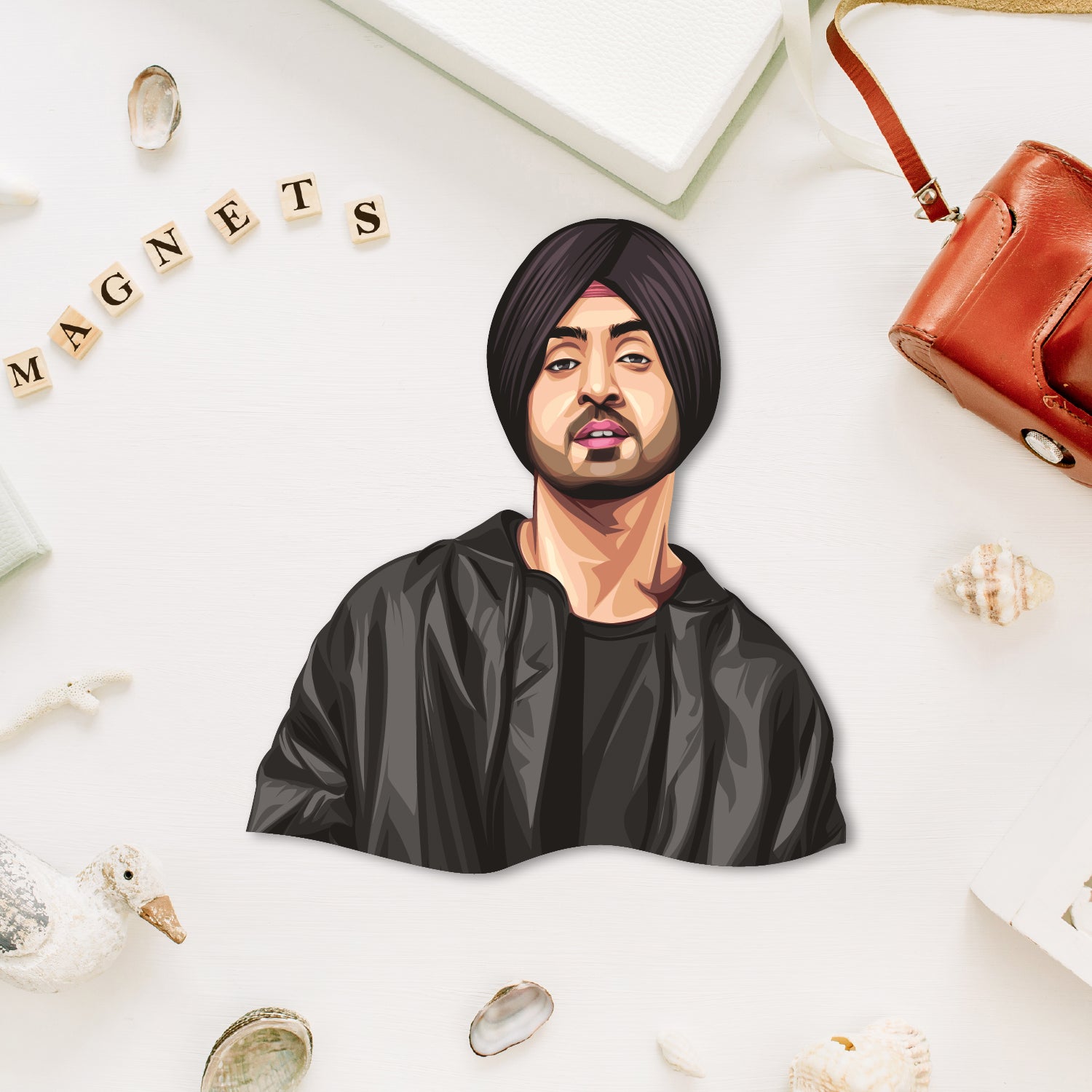 diljit-dosanjh-punjabi-star-fridge-magnet-front-view