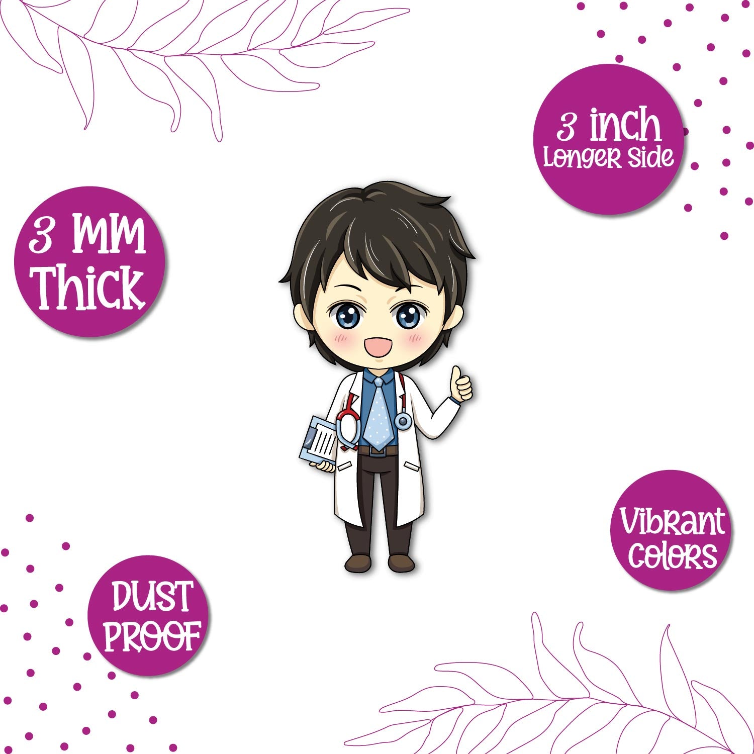 Medical professional fridge magnet