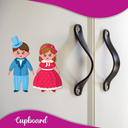 Doll Couple Fridge Magnet | Adorable Anniversary Gift