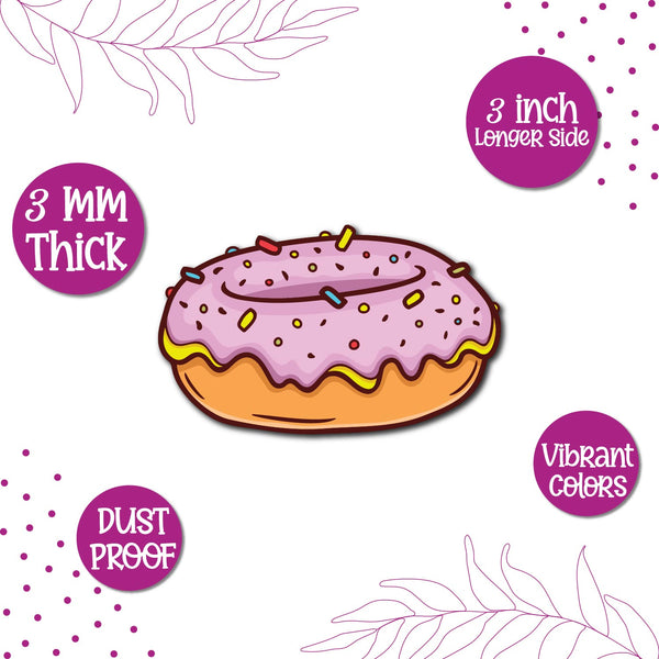 Donut Wooden Fridge Magnet