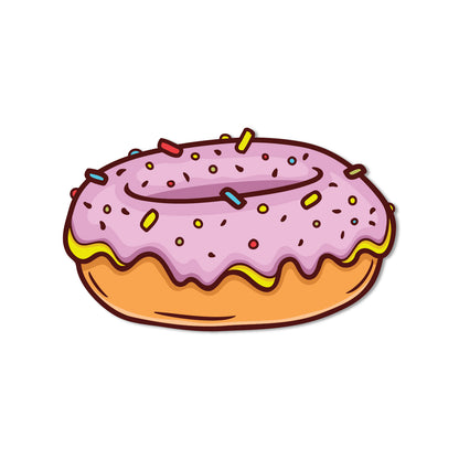 Colorful donut fridge magnet quirky