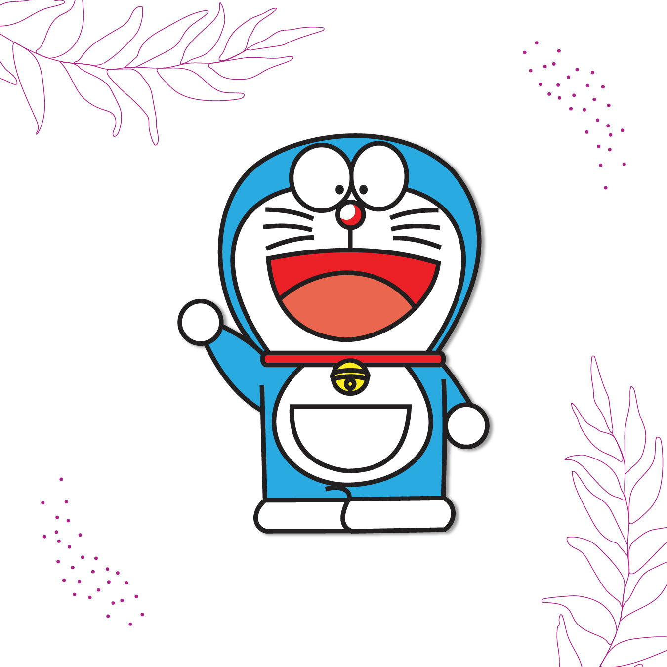 doraemon-cartoon-magnet-on-refrigerator