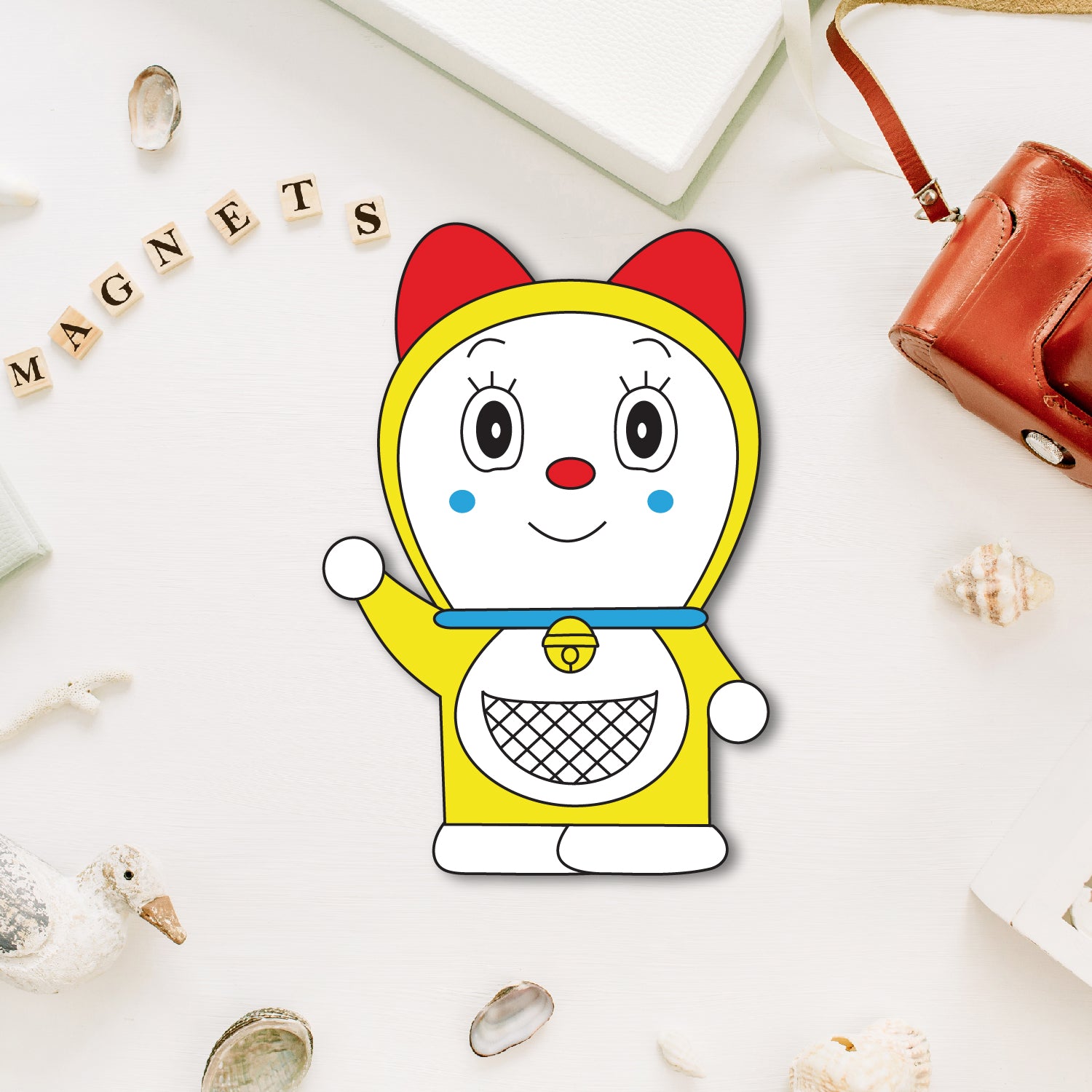 dorami-doraemon-sister-fridge-magnet-front-view