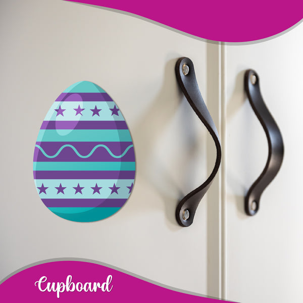 Easter Egg Blue Wooden Fridge Magnet