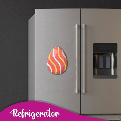 Cute and festive easter egg_orange fridge magnet for Christmas and Easter