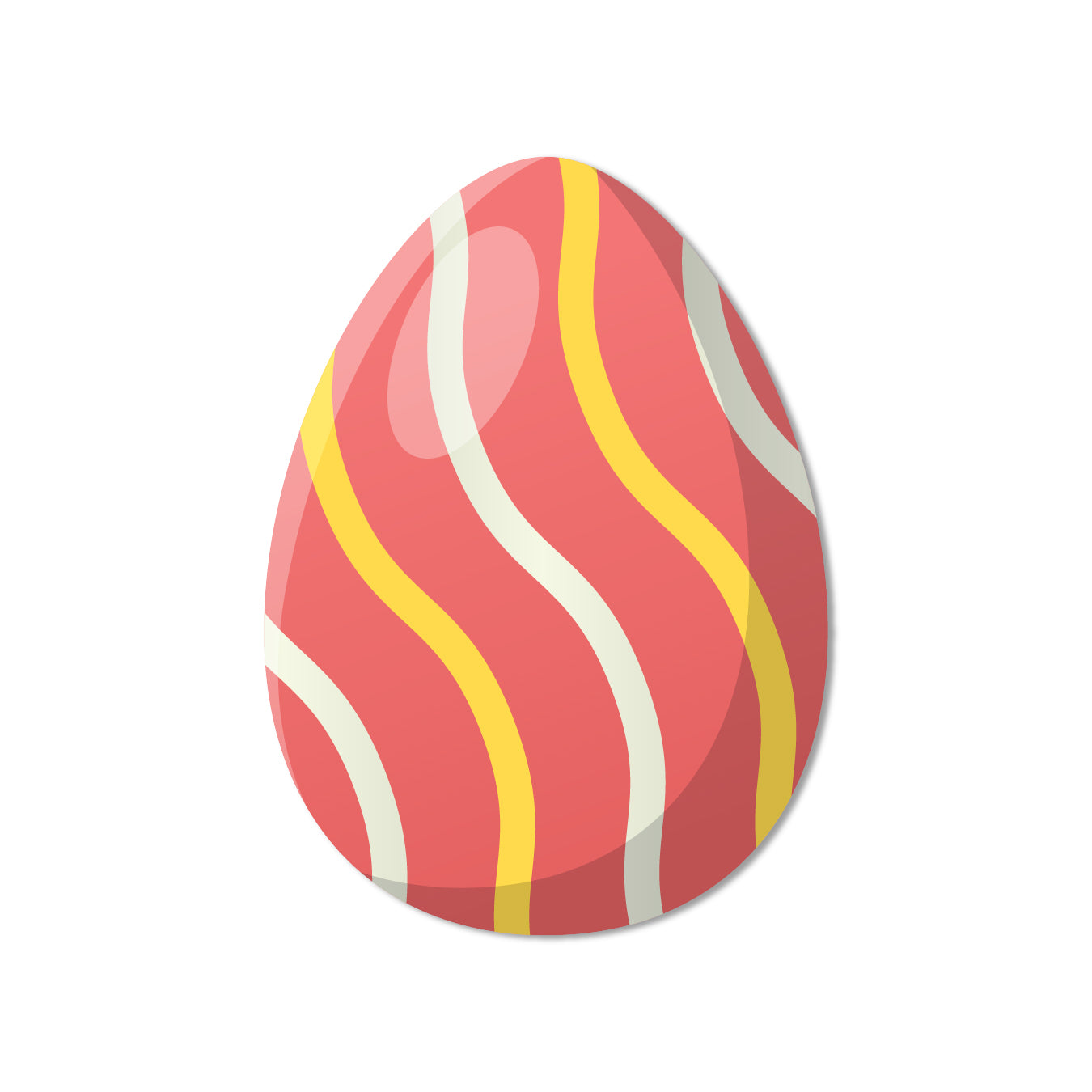 Locally made easter egg_orange fridge magnet festive magnet for fridge decor