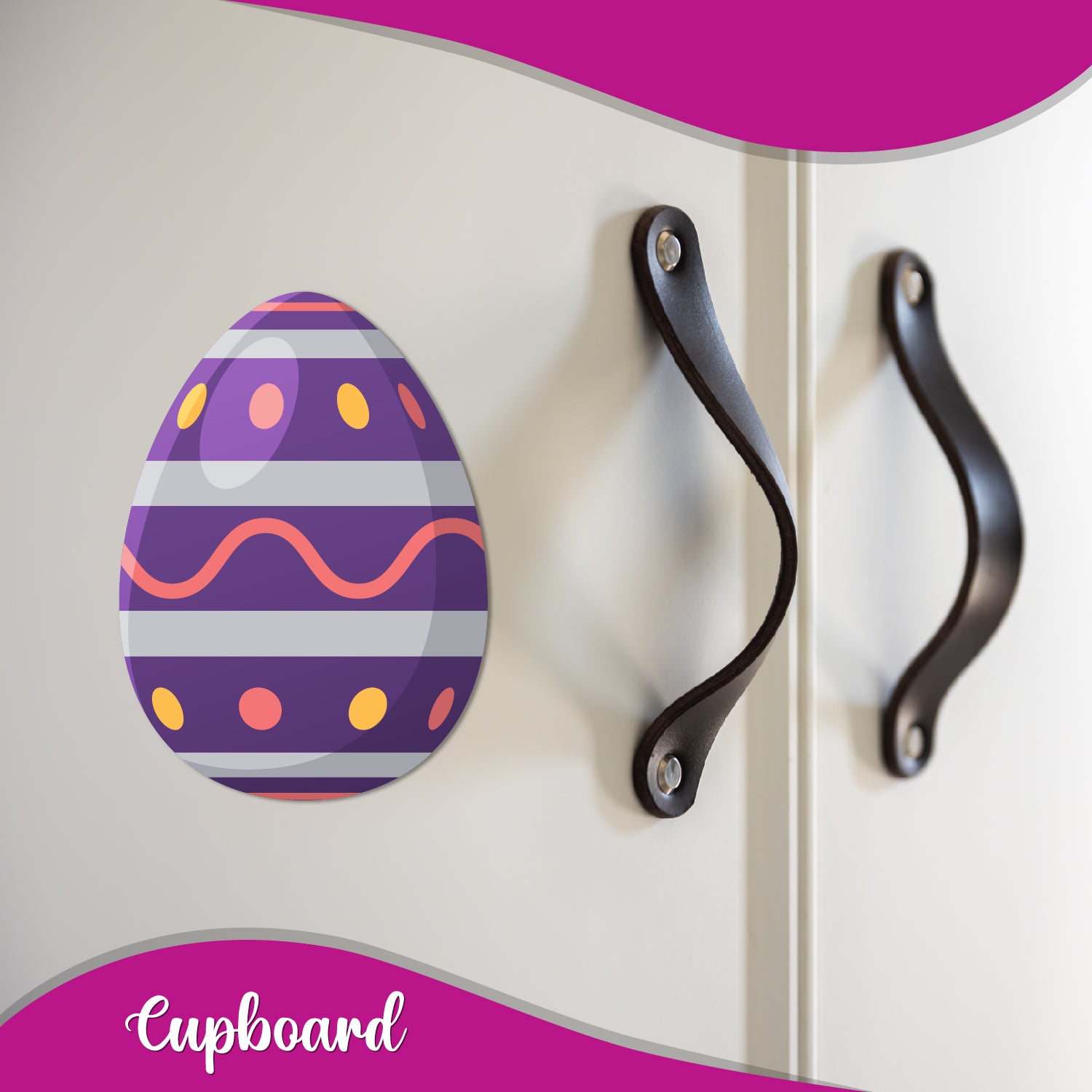 Unique easter egg_purple fridge magnet magnet for seasonal home decoration