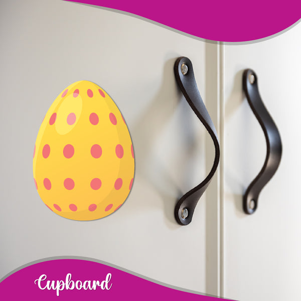 Easter Egg Yellow Wooden Fridge Magnet