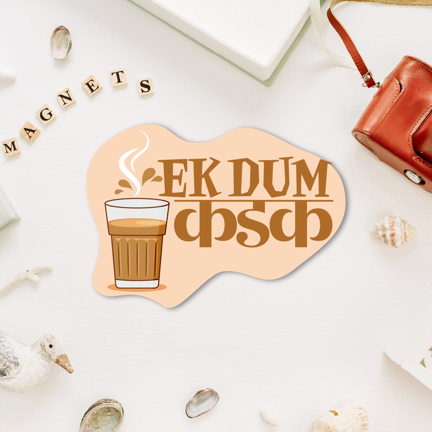 Ekdum Kadak Wooden Fridge Magnet