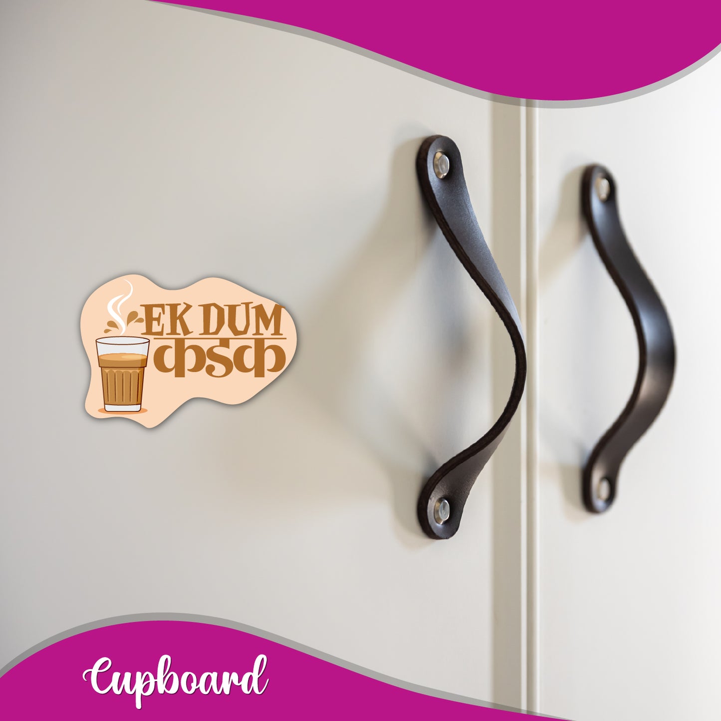 Tea themed quirky fridge decoration magnet