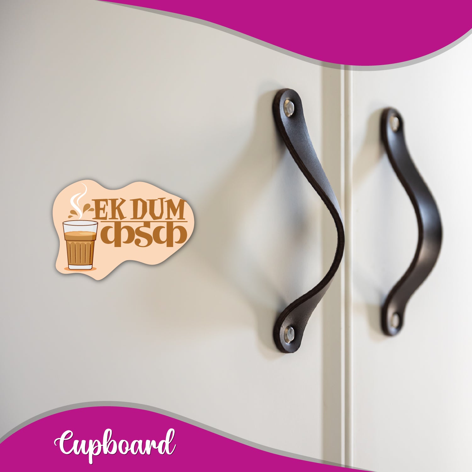 Tea themed quirky fridge decoration magnet