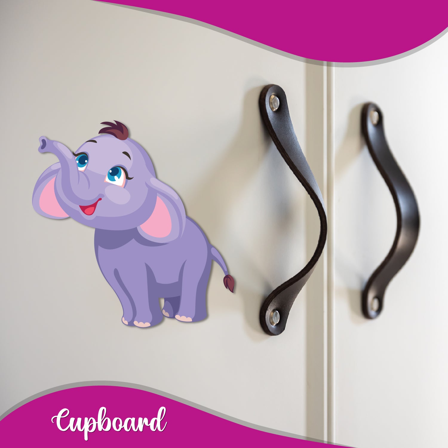 Elephant Wooden Fridge Magnet
