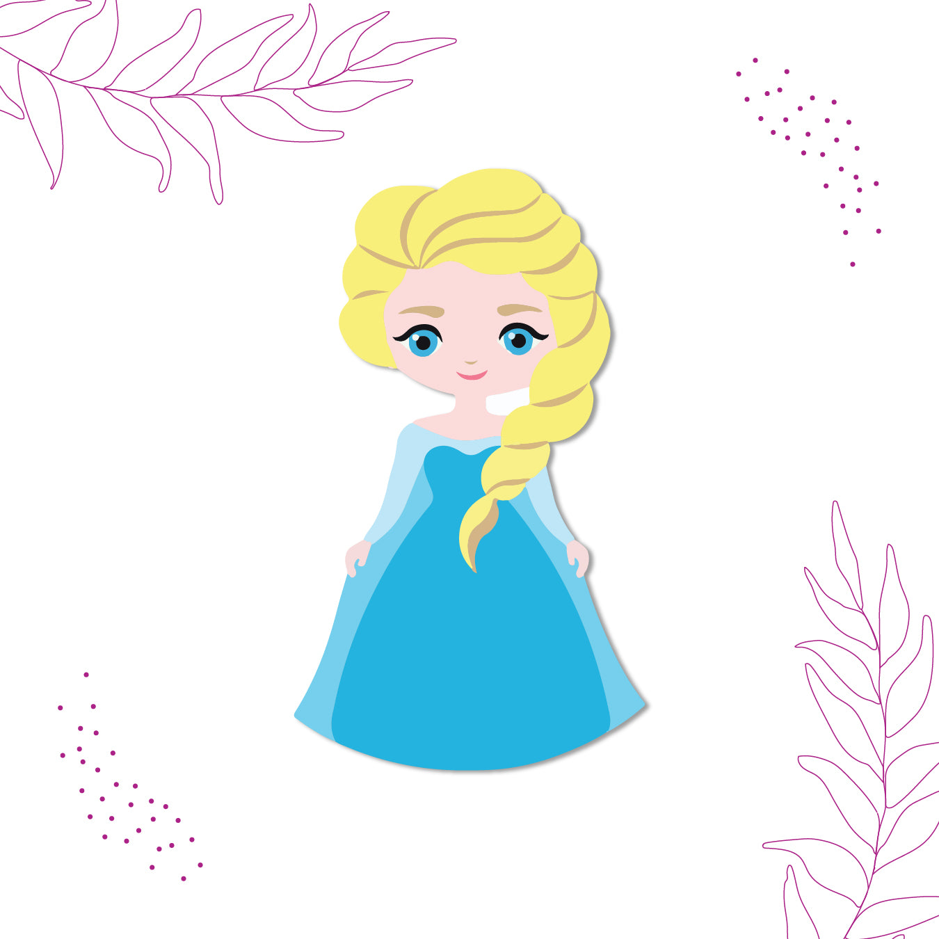 elsa-disney-princess-magnet-on-refrigerator