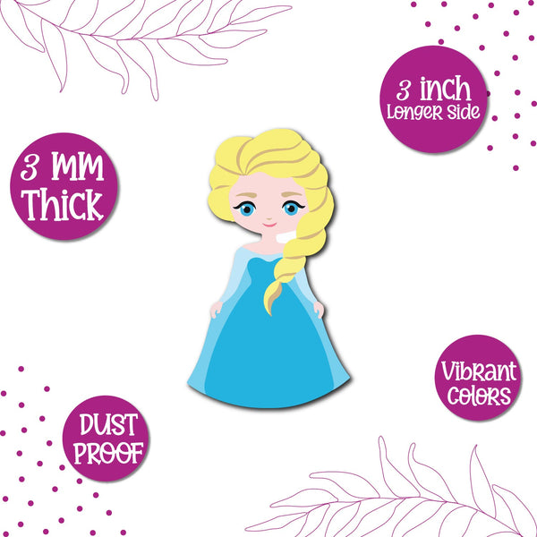 Elsa Wooden Fridge Magnet