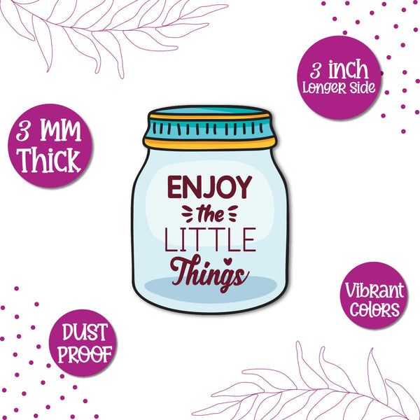 Enjoy the Little Things Wooden Fridge Magnet