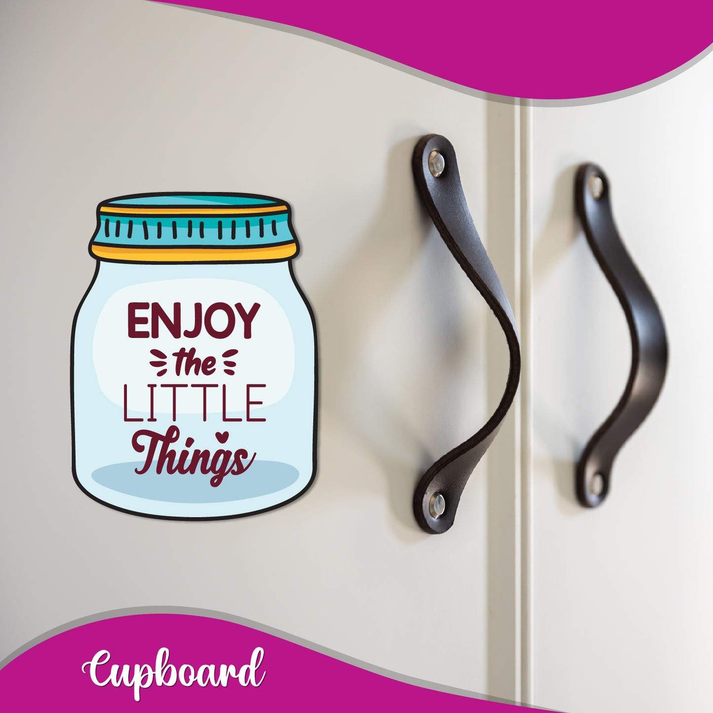 A positive quote magnet on a refrigerator.