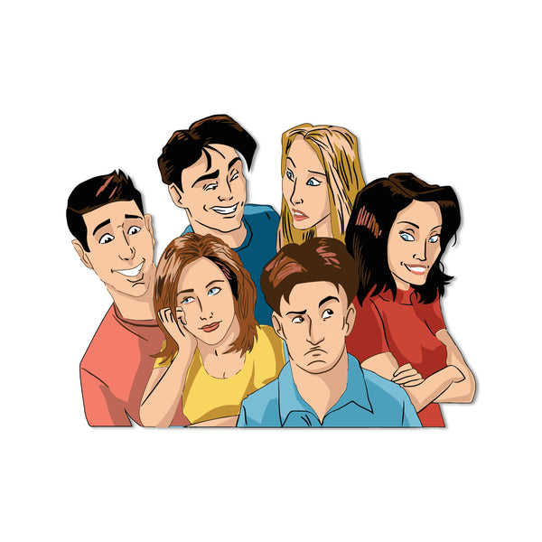 F.R.I.E.N.D.S Wooden Fridge Magnet