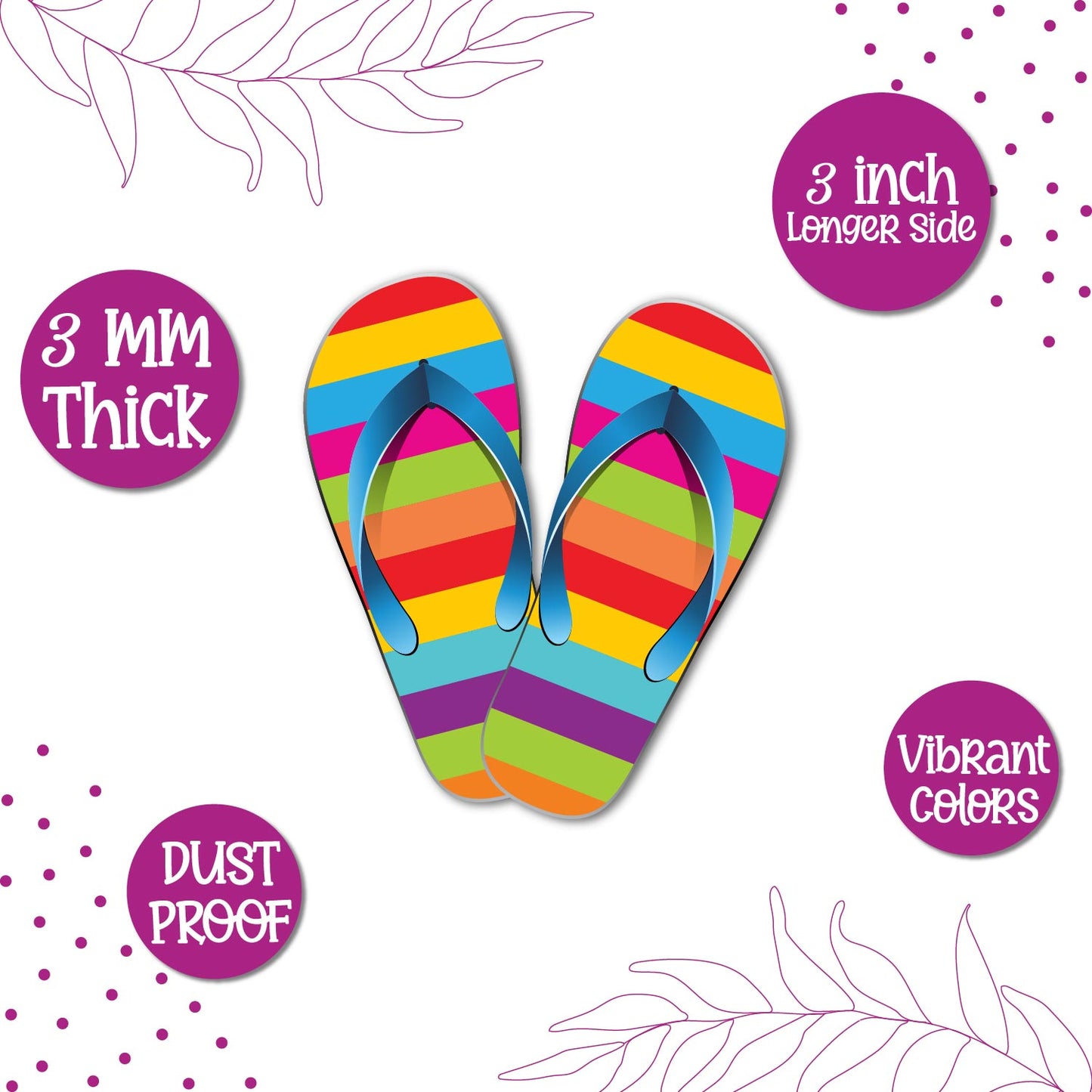 Flip Flop fridge magnet kitchen decor