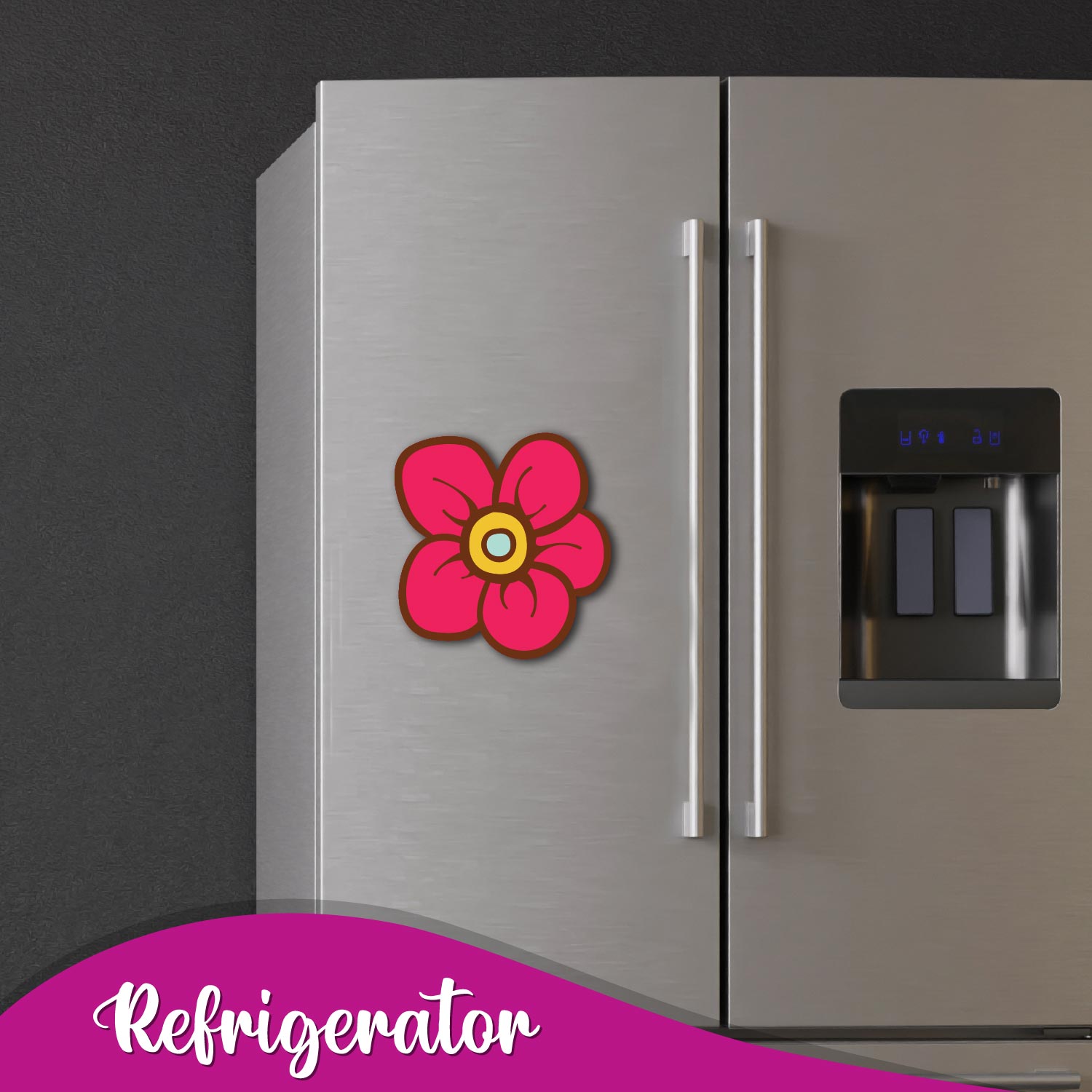 quirky Flower collectible fridge magnet