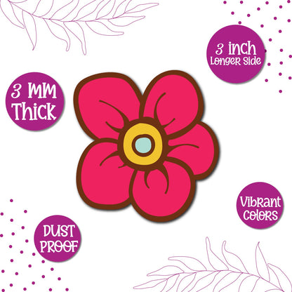 Flower fridge magnet kitchen decor