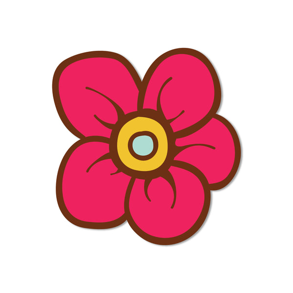 Flower Wooden Fridge Magnet