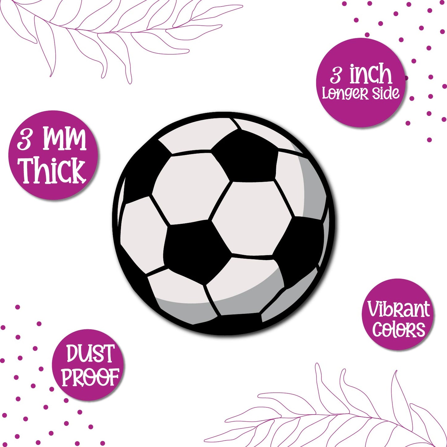 Cute football fridge magnet gift idea