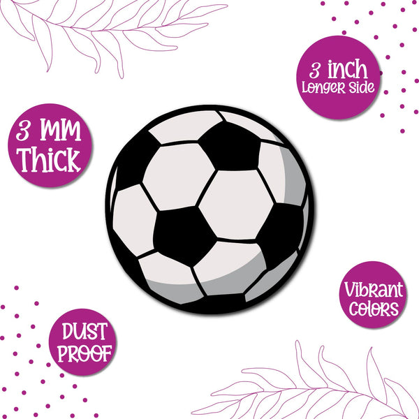 Football Wooden Fridge Magnet