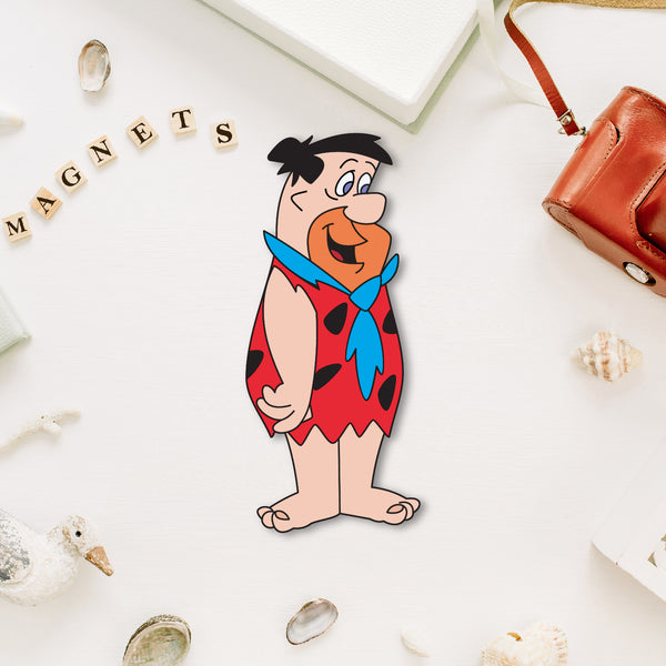 Fred Flintstone Wooden Fridge Magnet