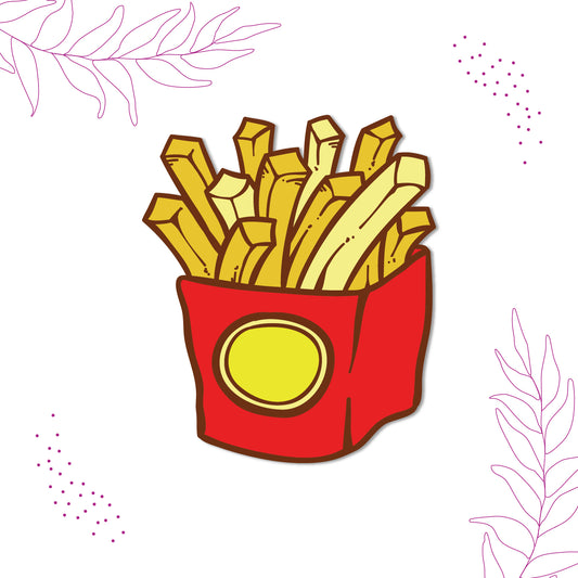 Fast food fries fridge magnet accessory