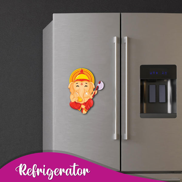 Ganesha Wooden Fridge Magnet