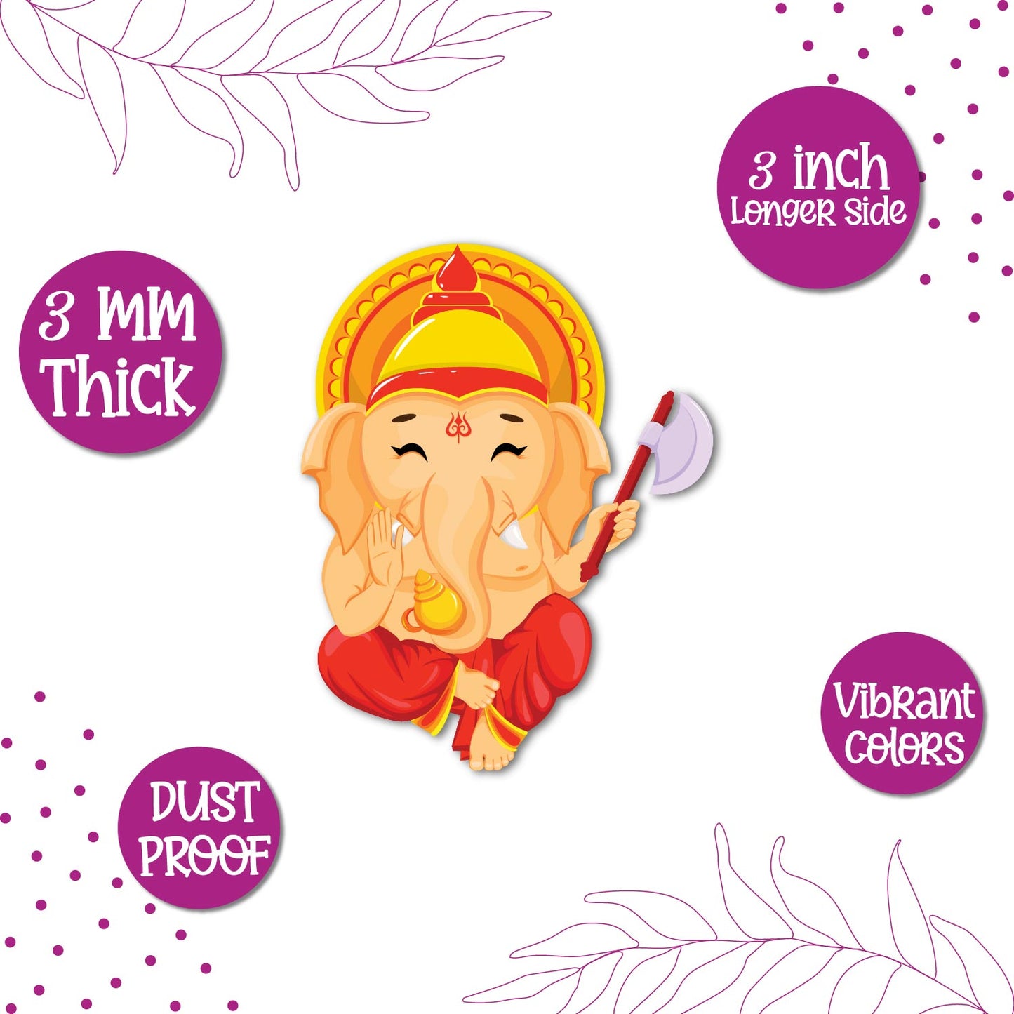 Ganesha lovers quirky fridge magnet gift