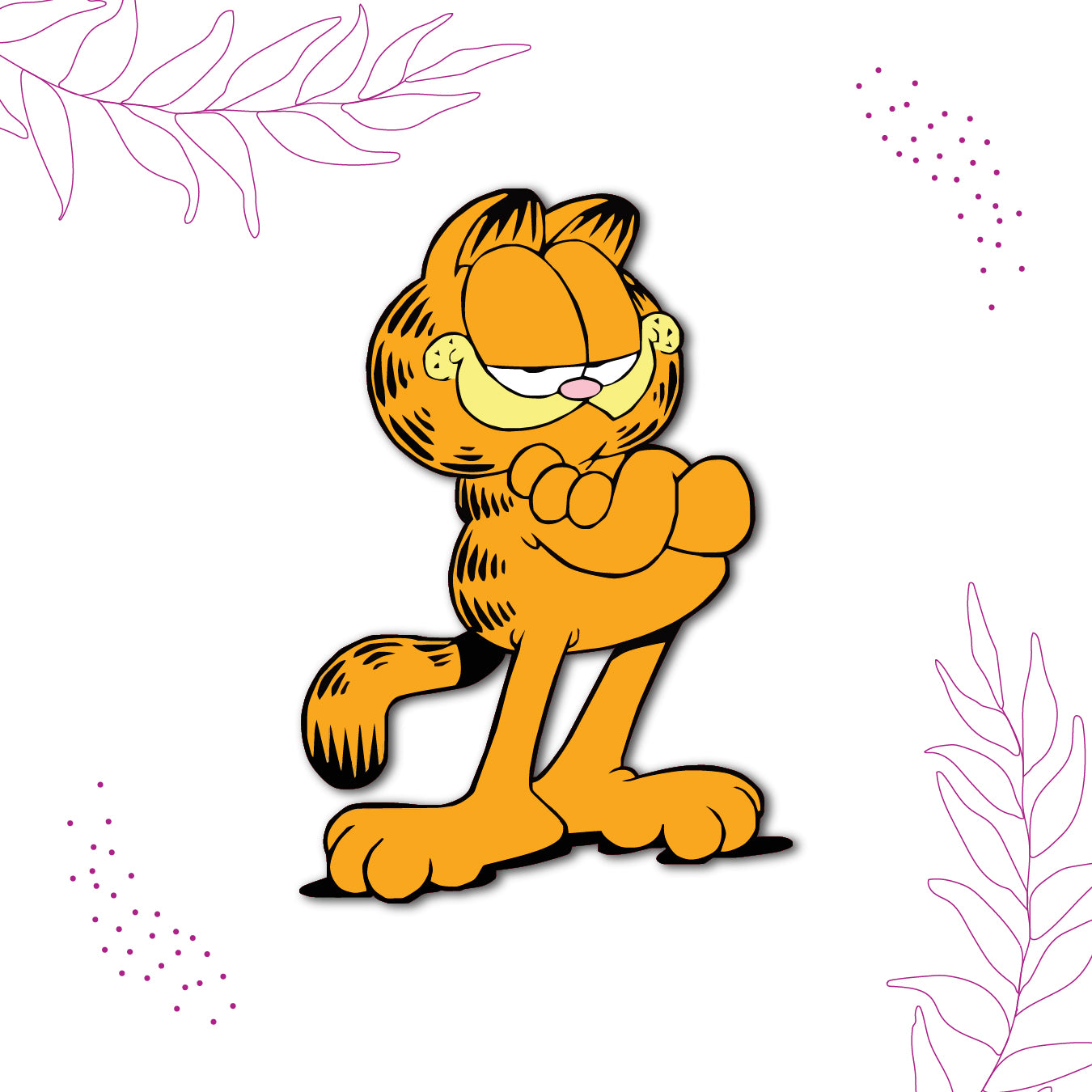 garfield-cartoon-character-magnet-on-refrigerator