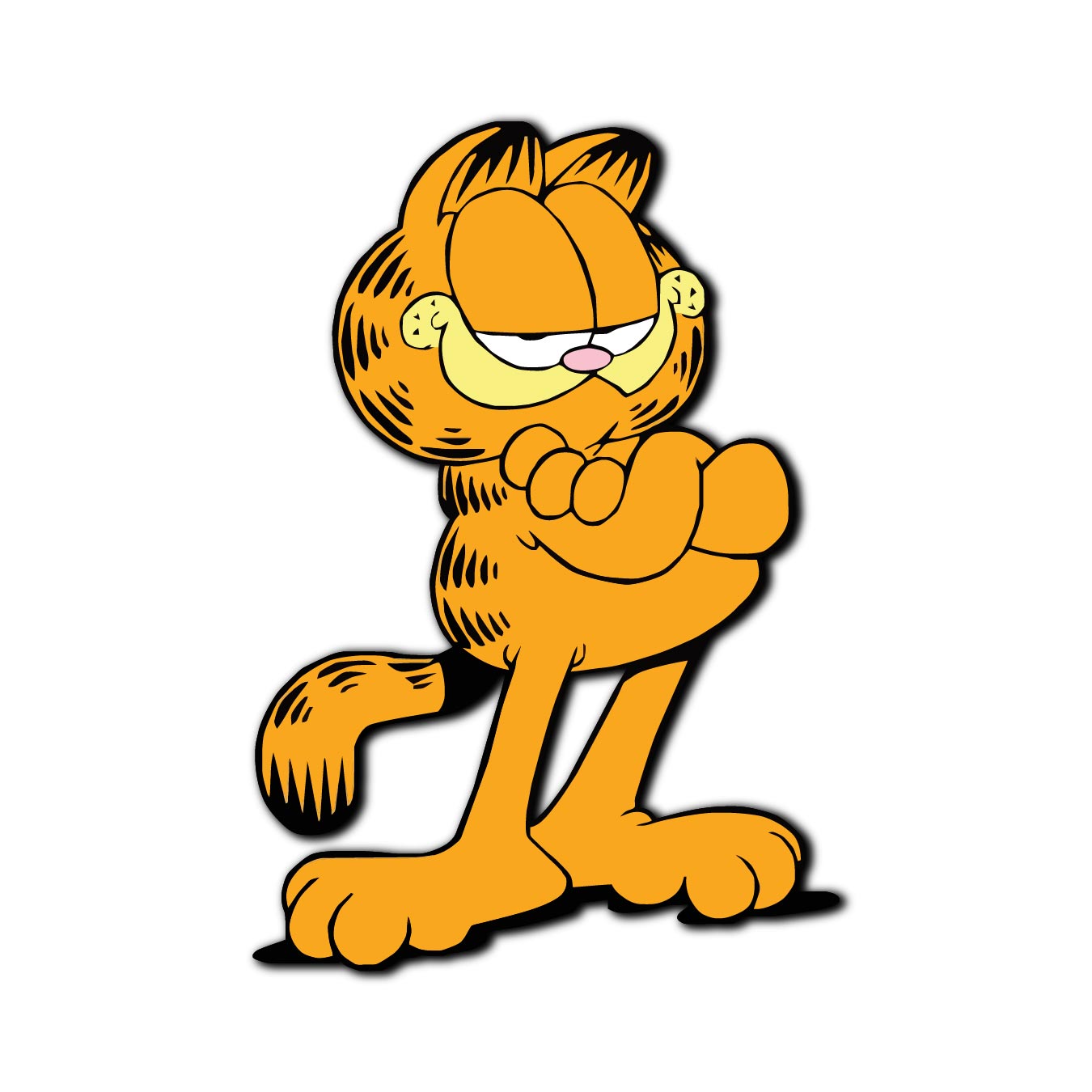 high-quality-garfield-fridge-magnet-angle-view