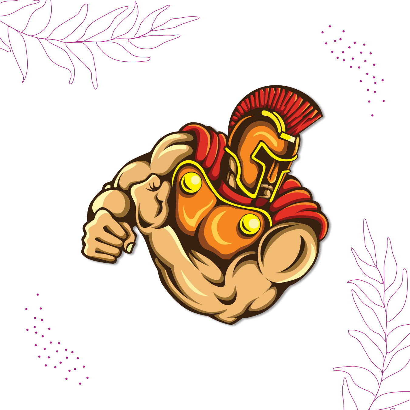 Roman warrior fridge magnet