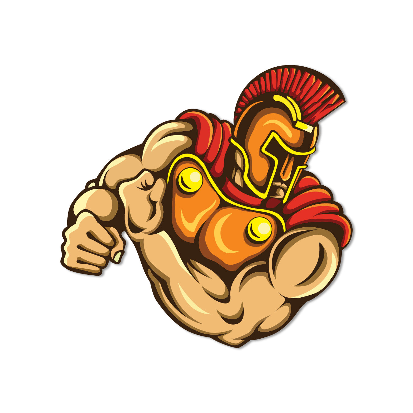 Decorative warrior magnet for your fridge