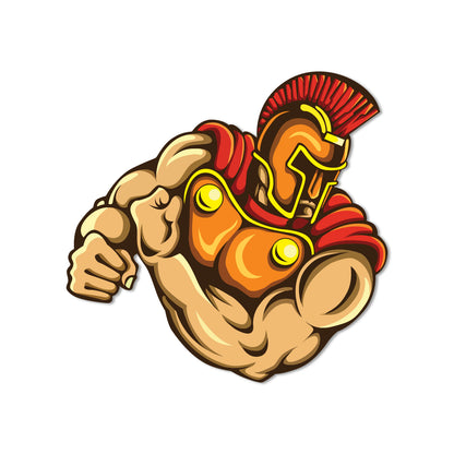Decorative warrior magnet for your fridge