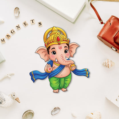 Ganesh With Ladoo Fridge Magnet