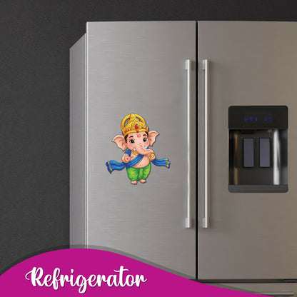 Ganesh With Ladoo Fridge Magnet