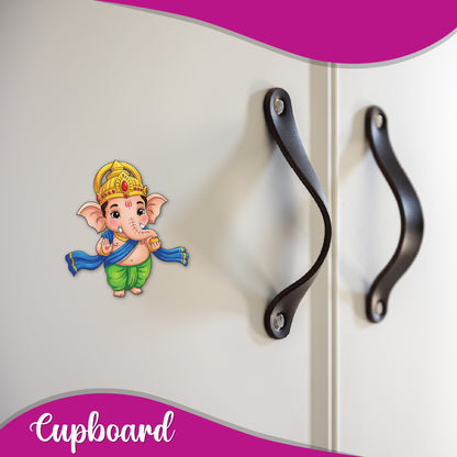 Ganesh With Ladoo Fridge Magnet