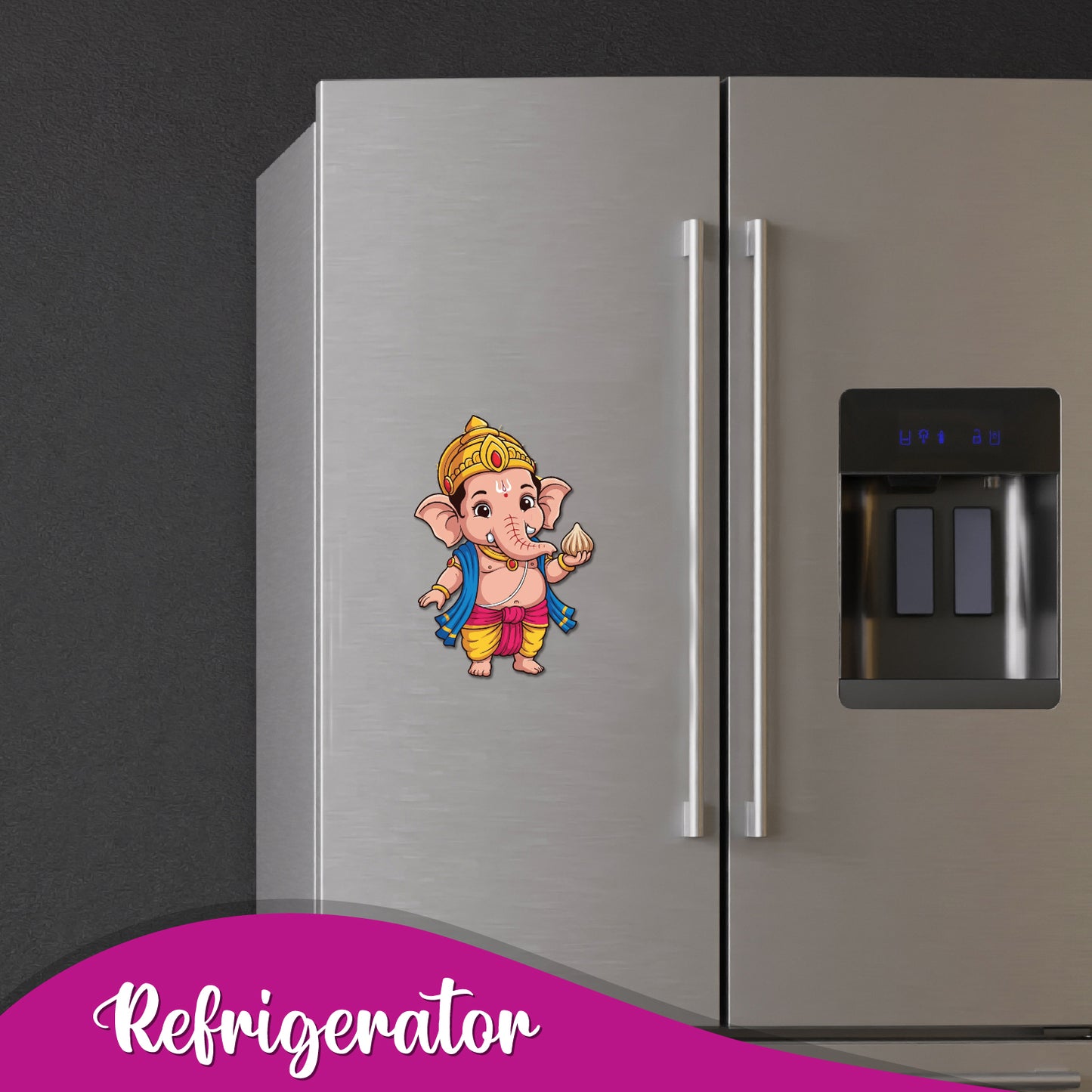 Ganesh With Modak Fridge Magnet