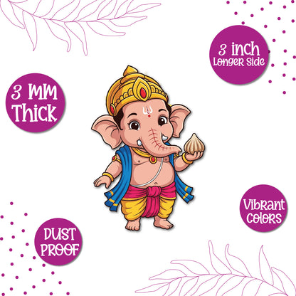 Ganesh With Modak Fridge Magnet