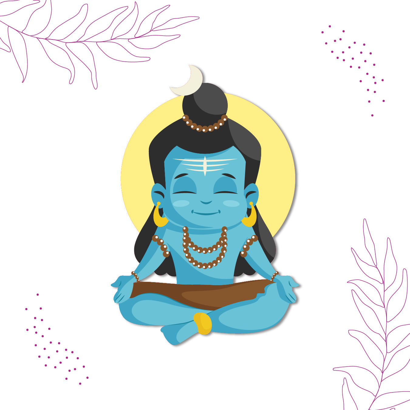 God Shiv design fridge magnet India