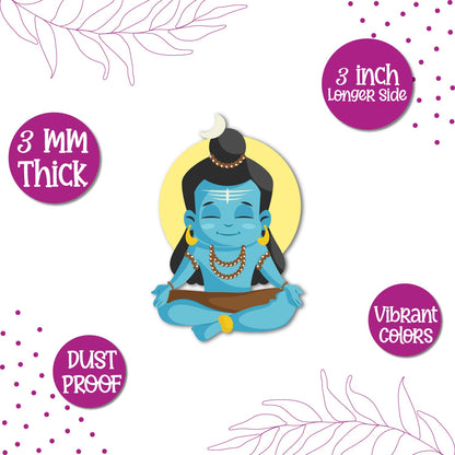 God Shiv fridge magnet kitchen decor