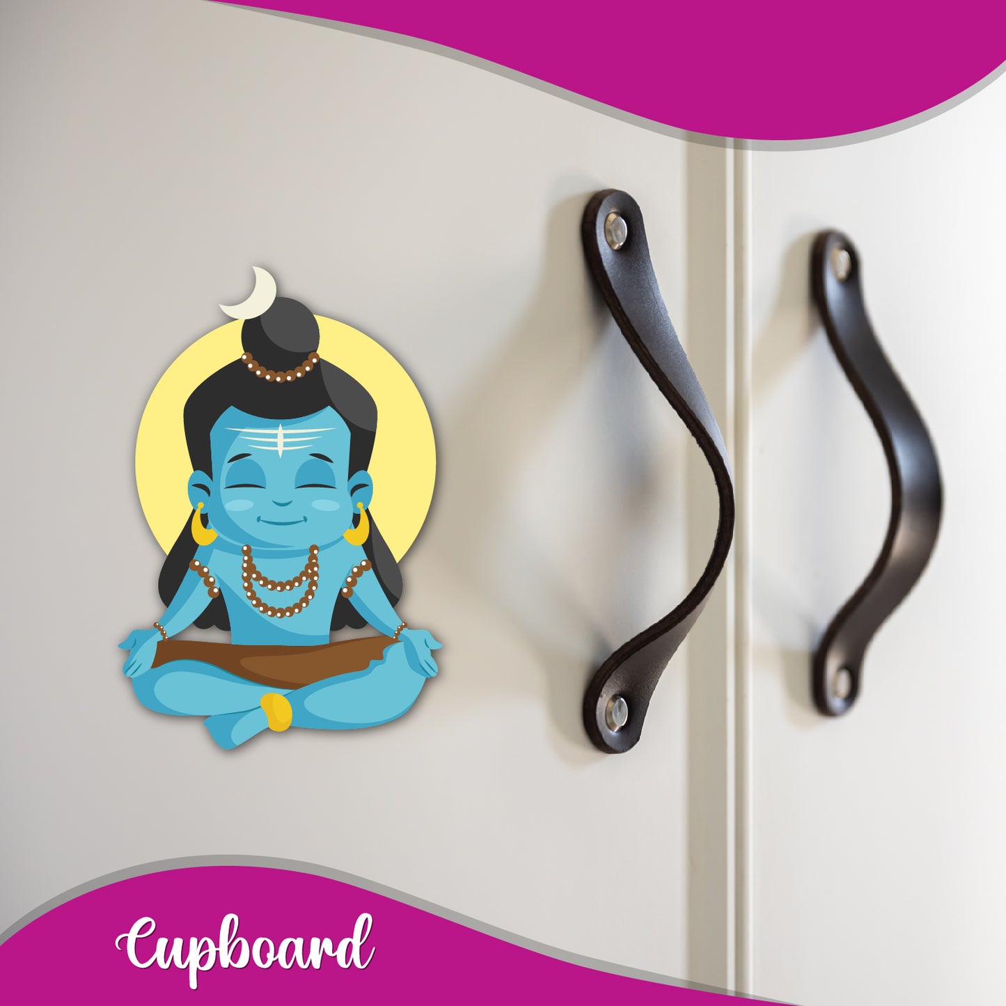 God Shiv lovers quirky fridge magnet gift
